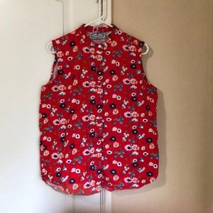 60’s Floral Button Up